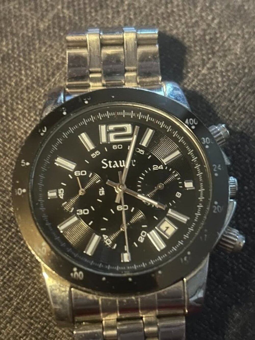 Stauer Jet Setter Stainless Steel Chronograph Men's Watch